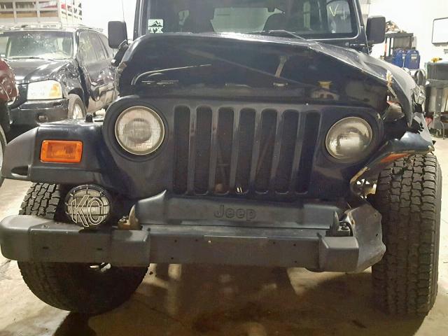 1J4FA49S22P730712 - 2002 JEEP WRANGLER / BLACK photo 9