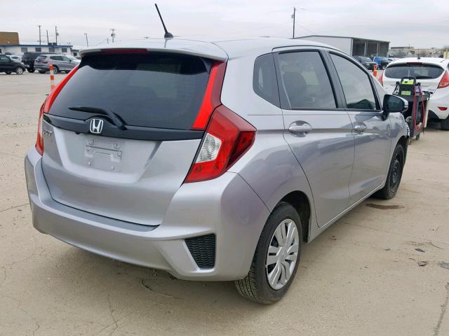 JHMGK5H5XHS006604 - 2017 HONDA FIT LX SILVER photo 4