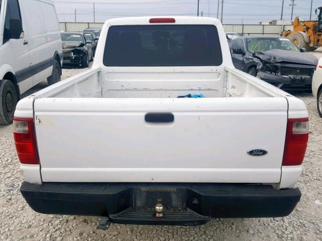 1FTYR10D84PA18664 - 2004 FORD RANGER WHITE photo 6