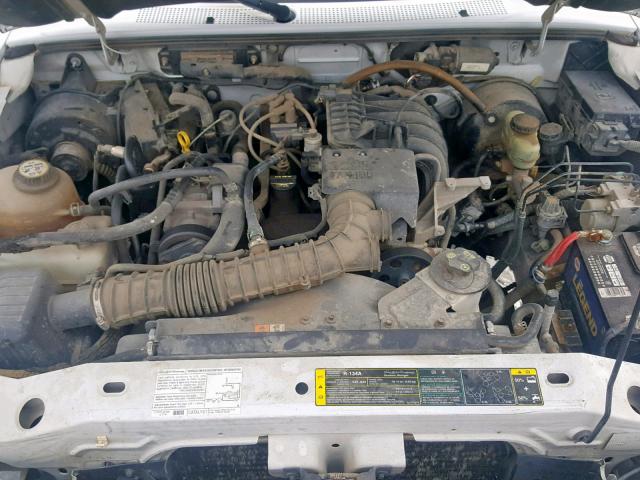 1FTYR10D84PA18664 - 2004 FORD RANGER WHITE photo 7