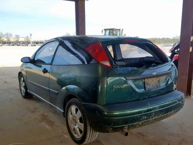 3FAHP31311R160405 - 2001 FORD FOCUS ZX3 GREEN photo 3