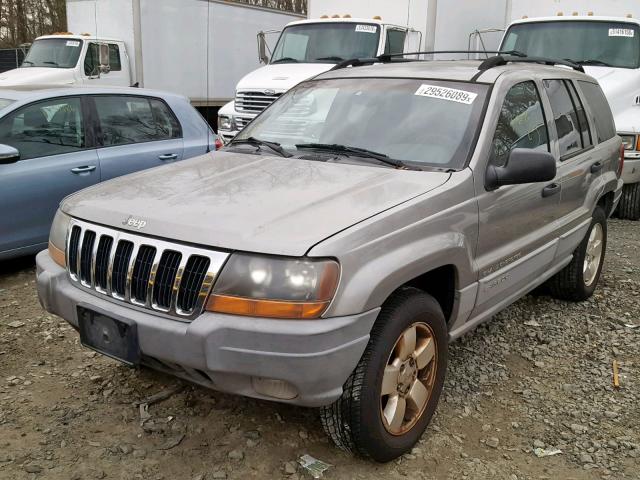 1J4G248N8YC414258 - 2000 JEEP GRAND CHER SILVER photo 2