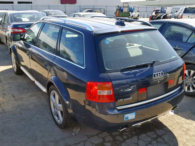 WA1YL64B44N019100 - 2004 AUDI ALLROAD 4. BLUE photo 3