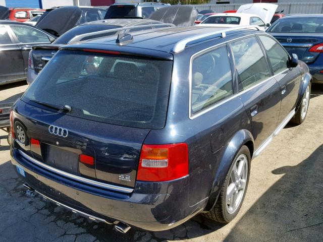 WA1YL64B44N019100 - 2004 AUDI ALLROAD 4. BLUE photo 4