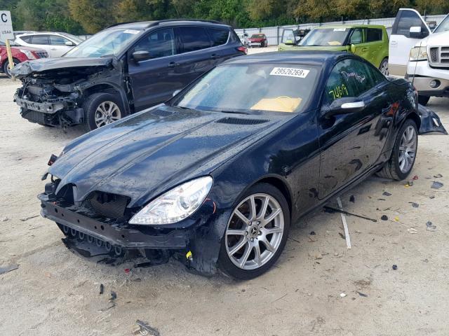 WDBWK56F95F054168 - 2005 MERCEDES-BENZ SLK 350 BLACK photo 2