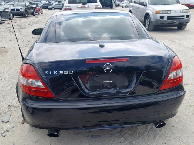 WDBWK56F95F054168 - 2005 MERCEDES-BENZ SLK 350 BLACK photo 6