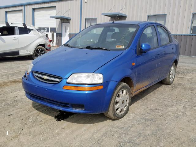 KL1TJ52674B180099 - 2004 CHEVROLET AVEO LS BLUE photo 2