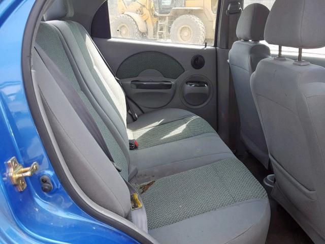 KL1TJ52674B180099 - 2004 CHEVROLET AVEO LS BLUE photo 6