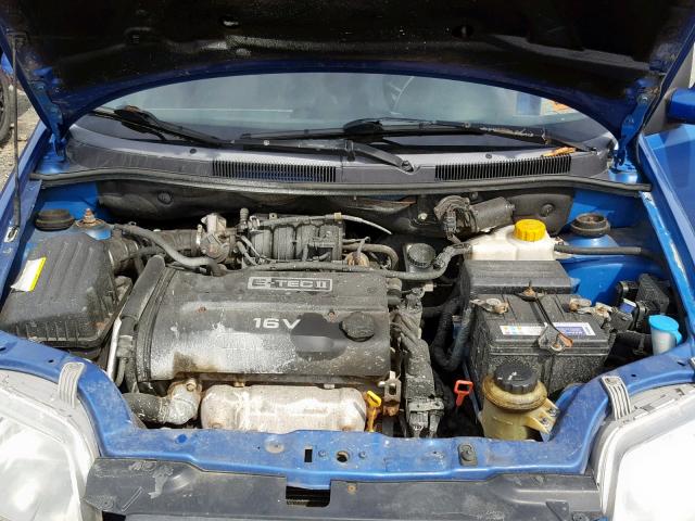 KL1TJ52674B180099 - 2004 CHEVROLET AVEO LS BLUE photo 7