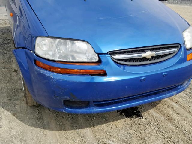 KL1TJ52674B180099 - 2004 CHEVROLET AVEO LS BLUE photo 9