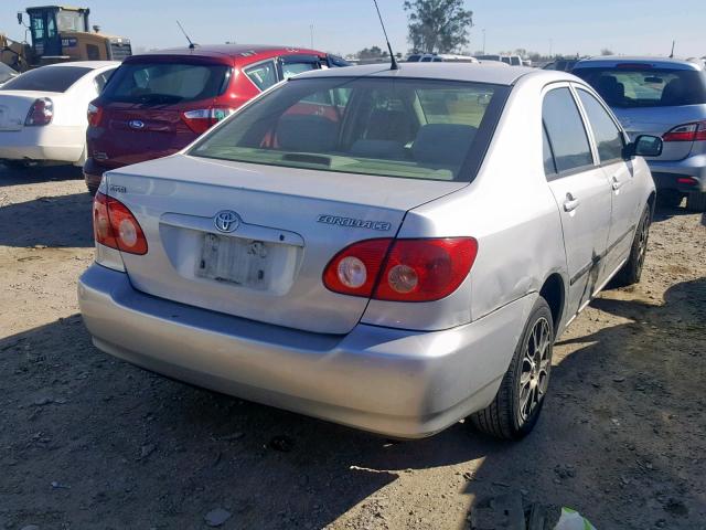 1NXBR32E15Z520485 - 2005 TOYOTA CORROLA SILVER photo 4