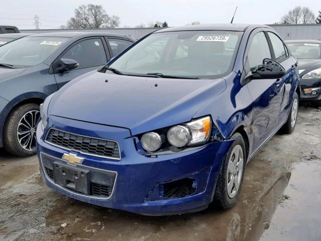 1G1JA5SH3D4141525 - 2013 CHEVROLET SONIC LS 蓝色 照片 2