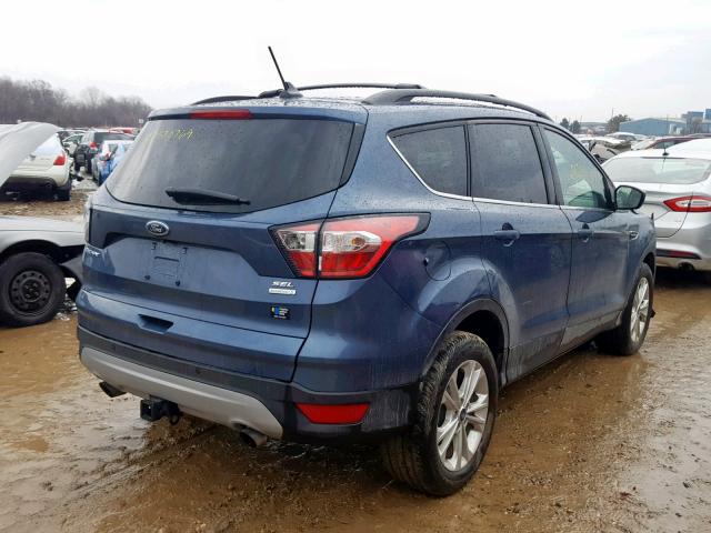 1FMCU0HDXJUA55084 - 2018 FORD ESCAPE SEL BLUE photo 4