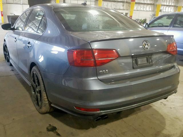 3VW4T7AJ0GM279723 - 2016 VOLKSWAGEN JETTA GLI CHARCOAL photo 3