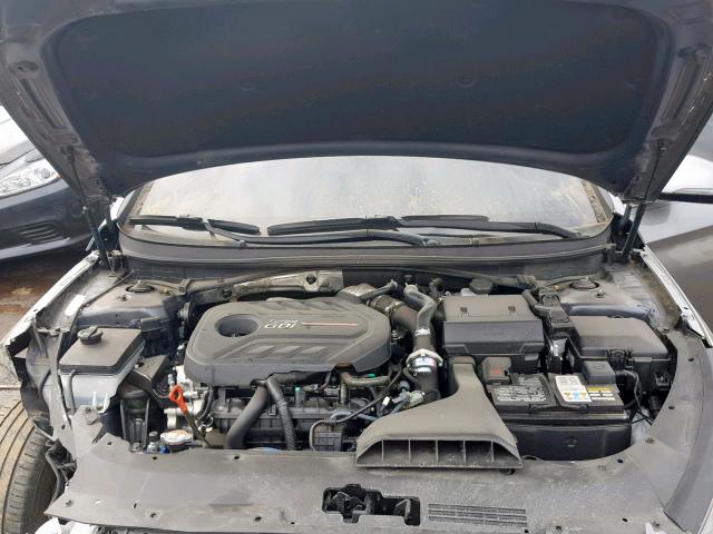 5NPE34AB3JH689167 - 2018 HYUNDAI SONATA SPO GRAY photo 7