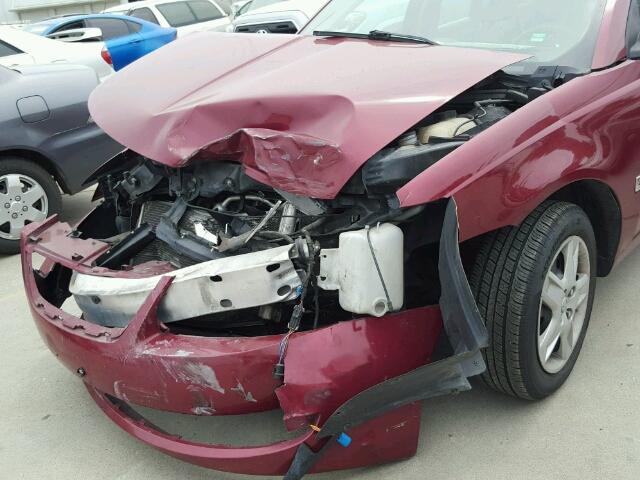 1G8AJ55F26Z104838 - 2006 SATURN ION LEVEL RED photo 9