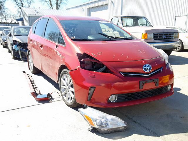 JTDZN3EU8C3126289 - 2012 TOYOTA PRIUS V RED photo 1