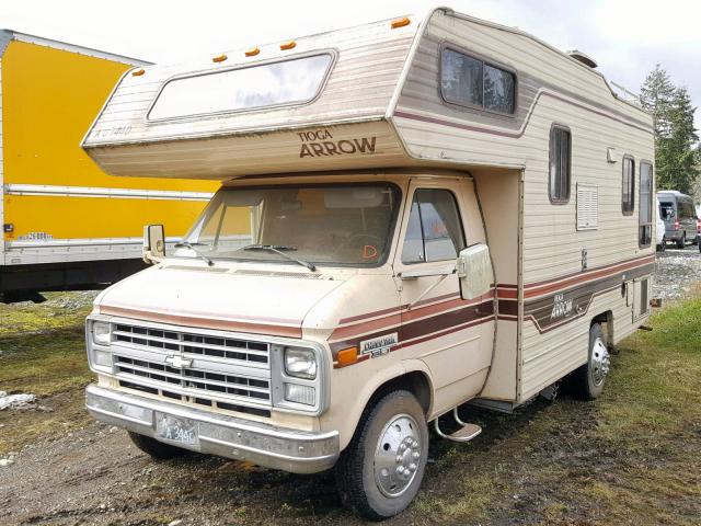 2GBJG31M5H4115568 - 1987 CHEVROLET G30 BEIGE photo 2