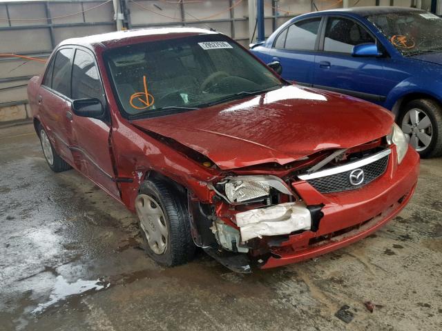 JM1BJ222910437383 - 2001 MAZDA PROTEGE DX MAROON photo 1