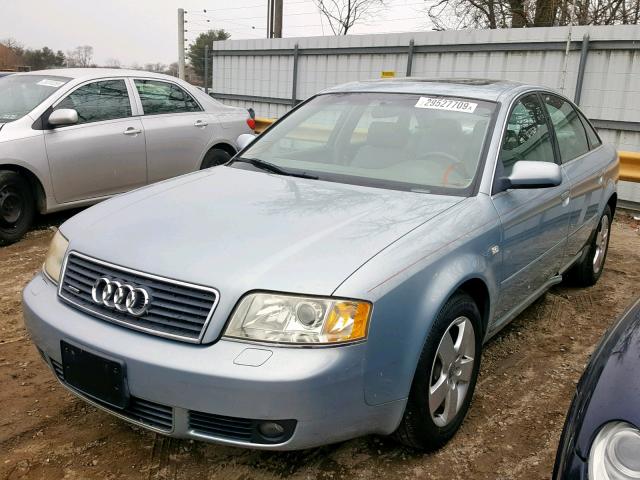 WAULT64B22N144154 - 2002 AUDI A6 3.0 QUA BLUE photo 2