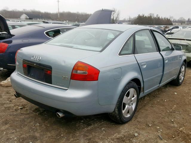 WAULT64B22N144154 - 2002 AUDI A6 3.0 QUA BLUE photo 4