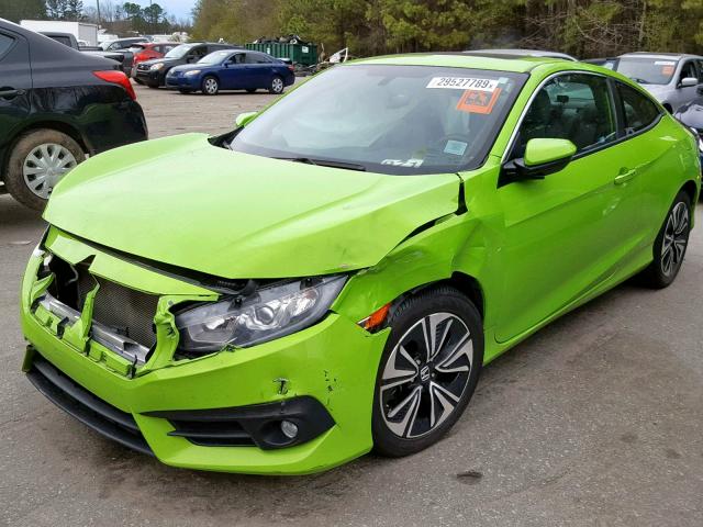 2HGFC3B76HH360962 - 2017 HONDA CIVIC EXL GREEN photo 2