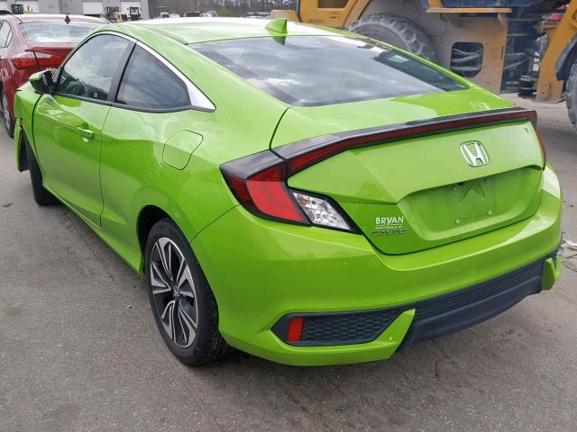 2HGFC3B76HH360962 - 2017 HONDA CIVIC EXL GREEN photo 3