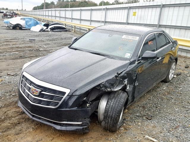 1G6AA5RA1F0141018 - 2015 CADILLAC ATS BLACK photo 2