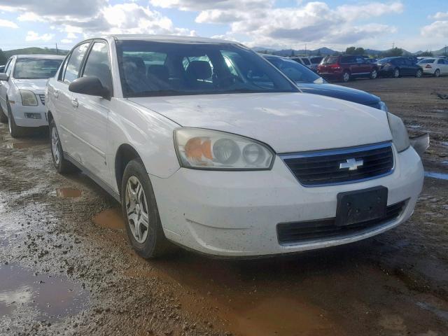 1G1ZS58F17F244067 - 2007 CHEVROLET MALIBU LS WHITE photo 1