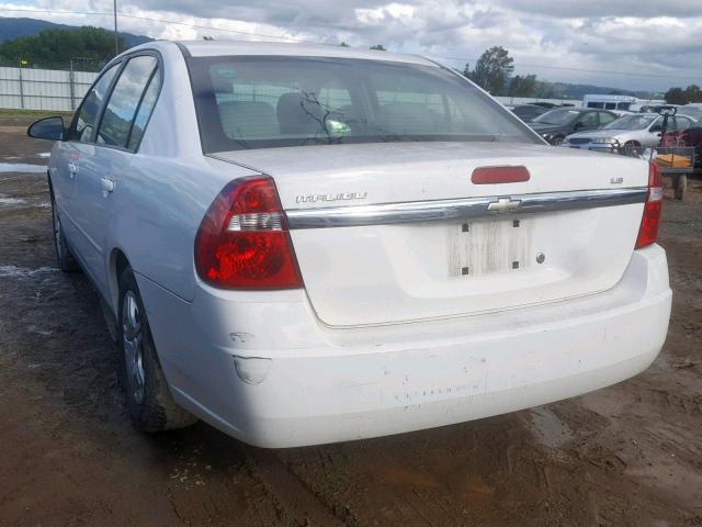 1G1ZS58F17F244067 - 2007 CHEVROLET MALIBU LS WHITE photo 3
