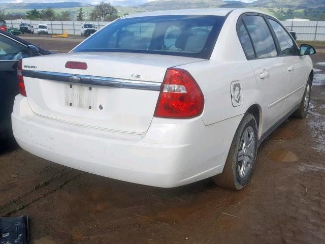 1G1ZS58F17F244067 - 2007 CHEVROLET MALIBU LS WHITE photo 4