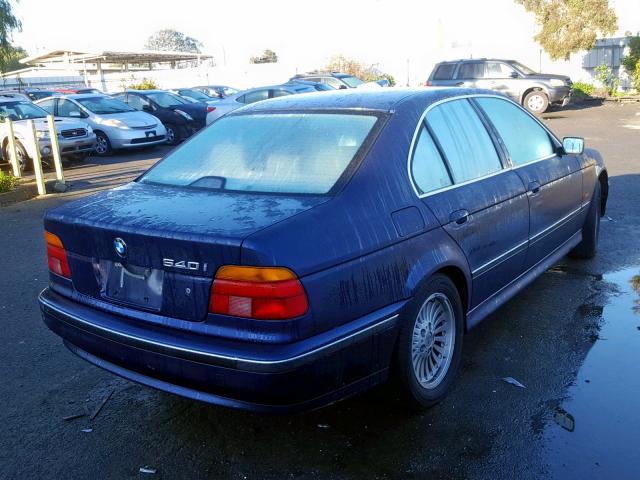WBADE6323WBW58330 - 1998 BMW 540 I AUTO BLUE photo 4