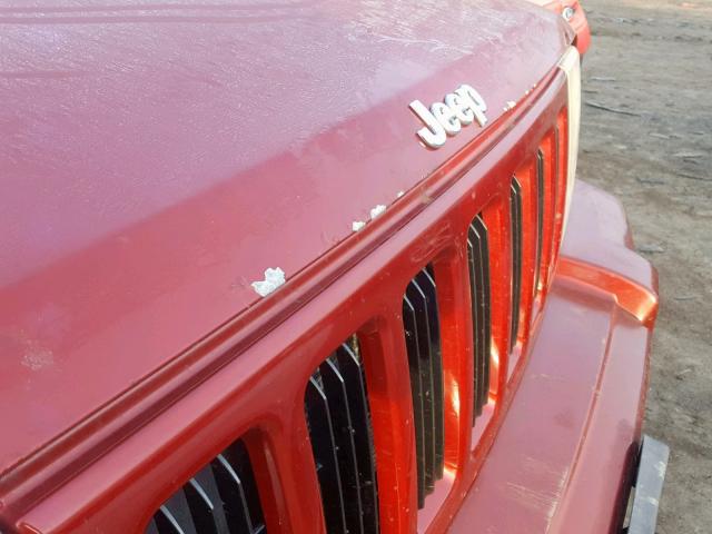 1J8HG48K16C272410 - 2006 JEEP COMMANDER RED photo 9