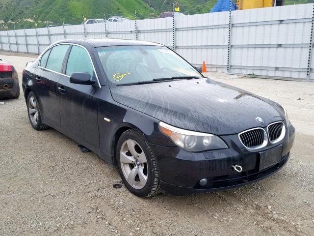 WBANE53556CK89263 - 2006 BMW 525 I BLACK photo 1