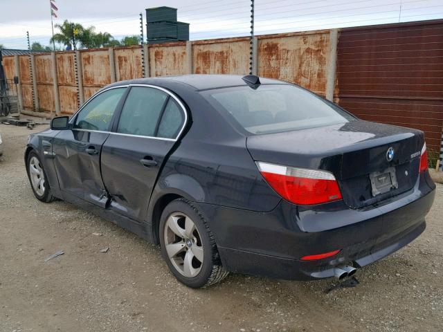 WBANE53556CK89263 - 2006 BMW 525 I BLACK photo 3