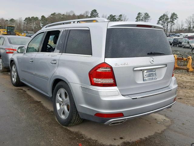 4JGBF7BE8AA568528 - 2010 MERCEDES-BENZ GL 450 4MA SILVER photo 3