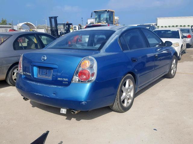 1N4BL11D73C100046 - 2003 NISSAN ALTIMA SE BLUE photo 4