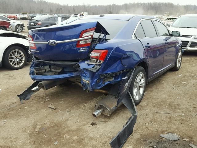 1FAHP2E87DG144317 - 2013 FORD TAURUS SEL BLUE photo 4