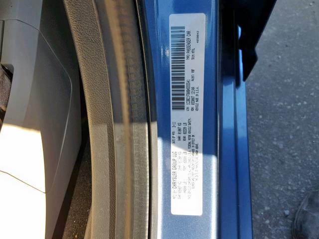 1C3BC1FB0BN555541 - 2011 CHRYSLER 200 TOURIN BLUE photo 10