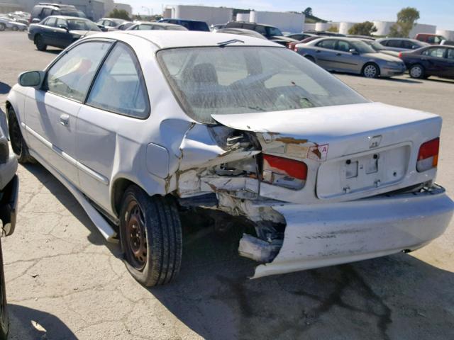 1HGEJ6128VL022664 - 1997 HONDA CIVIC DX WHITE photo 3