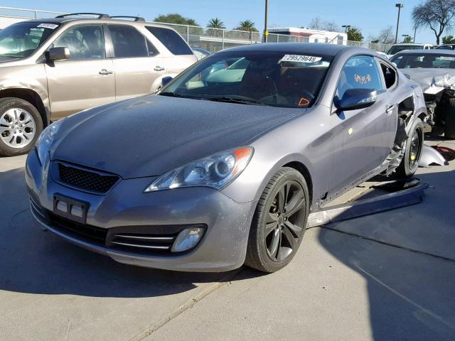 KMHHU6KH8AU035601 - 2010 HYUNDAI GENESIS CO GRAY photo 2