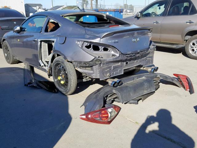 KMHHU6KH8AU035601 - 2010 HYUNDAI GENESIS CO GRAY photo 3