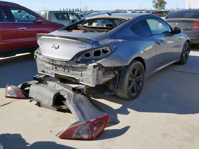 KMHHU6KH8AU035601 - 2010 HYUNDAI GENESIS CO GRAY photo 4