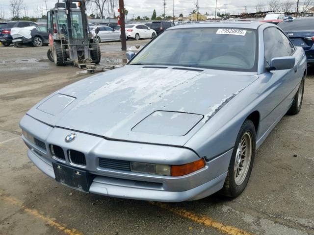 WBAEG2317MCB72497 - 1991 BMW 850 I AUTO BLUE photo 2