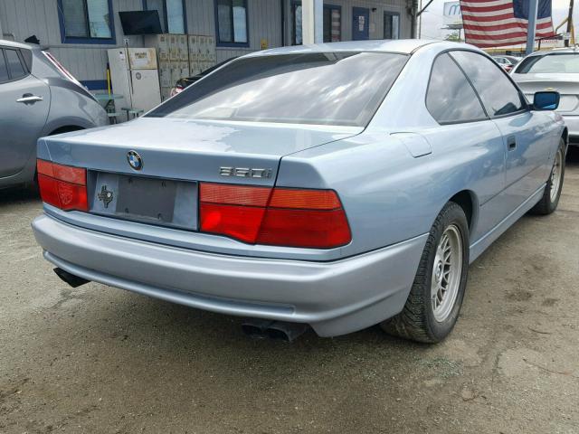 WBAEG2317MCB72497 - 1991 BMW 850 I AUTO BLUE photo 4