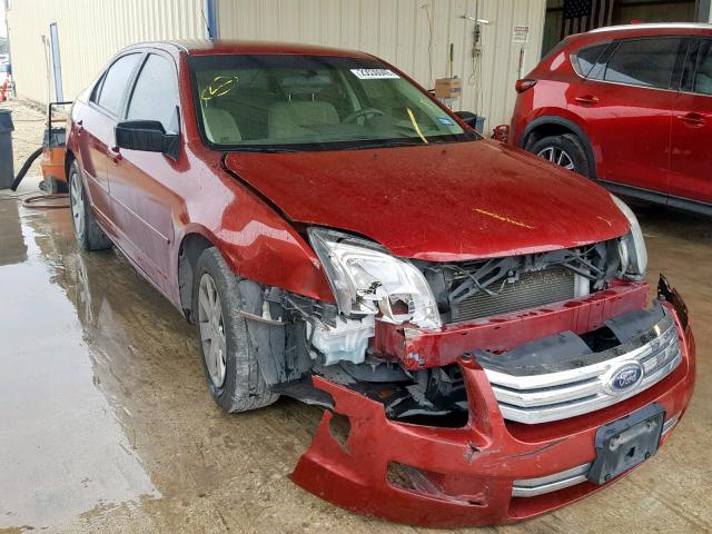 3FAHP06Z28R212078 - 2008 FORD FUSION S RED photo 1