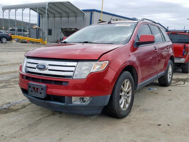 2FMDK48CX9BB01653 - 2009 FORD EDGE SEL RED photo 2