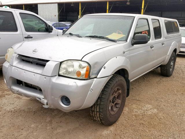 1N6ED29X84C443925 - 2004 NISSAN FRONTIER C GRAY photo 2