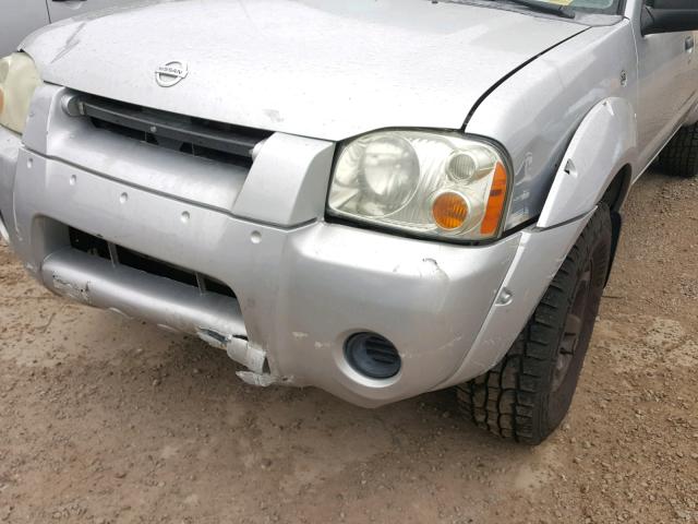 1N6ED29X84C443925 - 2004 NISSAN FRONTIER C GRAY photo 9