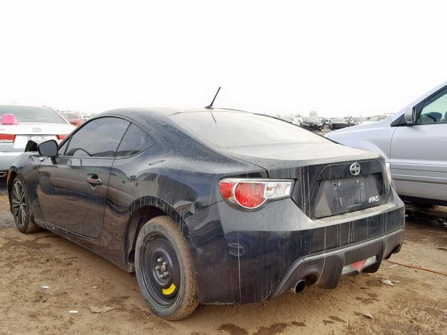 JF1ZNAA16D1713089 - 2013 TOYOTA SCION FR-S BLACK photo 3